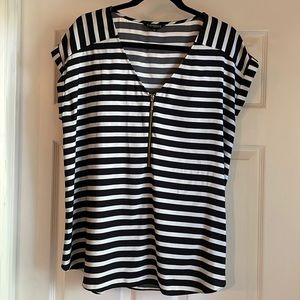 Express Silky Striped Blouse XL